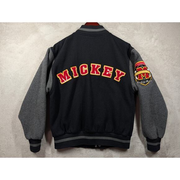 Vintage Disneyland Mickey Championship Style Wool Blend Varsity Jacket Sz Small - Picture 9 of 10